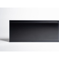 Adax Iver Glass H 10 KWT Black Θερμοπομπός Τοίχου 1000W με Θερμοστάτη και WiFi