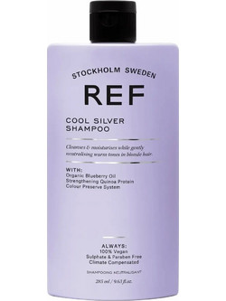 REF Cool Silver Φυτικό Σαμπουάν για Προστασία Χρώματος για Βαμμένα Μαλλιά 285ml