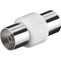 Goobay αντάπτορας καλωδίου coaxial 11536, θηλυκό, λευκό, 1 τμχ