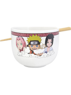 Σετ κεραμικό Μπολ + Chopstick NARUTO - Ramen Bowl with Chopstick 414ml - Team Seven