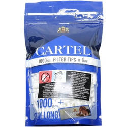 Φιλτράκια Cartel Filter Slim Long 6mm 1000pcs LONG MULTIPACK