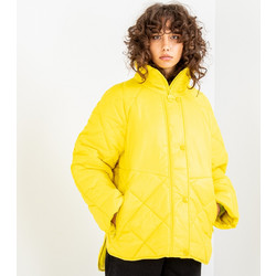 Barbour Γυναικείο Μπουφάν Χειμωνιάτικο Puffer Μακρύ Κίτρινο LQU1666-BIYE32