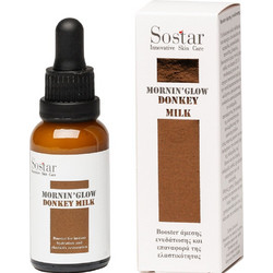 Sostar Mornin' Glow Donkey Milk Ενυδατικό Booster Προσώπου με Γάλα Γαϊδούρας 30ml