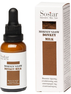 Sostar Mornin' Glow Donkey Milk Ενυδατικό Booster Προσώπου με Γάλα Γαϊδούρας 30ml