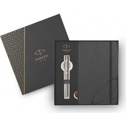 Σετ δώρου Σημειωματάριο & Πένα Parker - I.M Essential Stainless Steel CT - Χρώμα Γραφής Μπλε 1159.5111.08