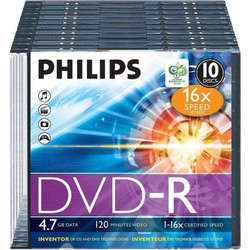 DVD-R Philips 80Min 4.7GB 52X Slim (τιμή τεμαχίου )