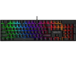 Armaggeddon Psycheagle MKA-7C Μηχανικό Gaming Πληκτρολόγιο με Custom Blue Διακόπτες RGB Black