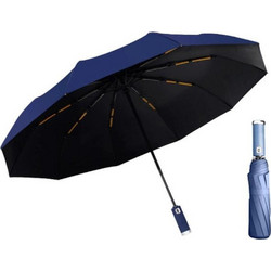 ROXXANI ομπρέλα με LED φακό, αυτόματο άνοιγμα, Μπλε