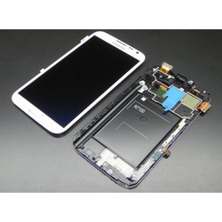 Samsung Galaxy Note II N7100 LCD Οθόνη + Touch Οθόνη Αφής Full - ORIGINAL Λευκό