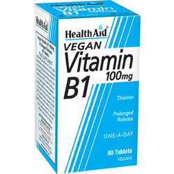 Health Aid Vitamin B1 Thiamin Hcl 100mg 90 Ταμπλέτες