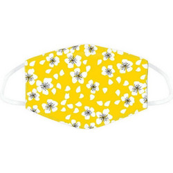 MASK57L YELLOW FLORAL REUSABLE FACE COVERING