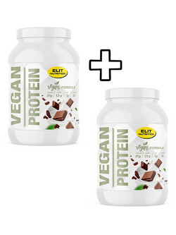 Elit Nutrition Vegan Protein 750g Strawberry & Elit Nutrition Vegan Protein 750g Vanilla Custom Bundle