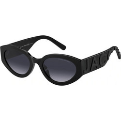 Marc Jacobs MARC694 08A Γυναικεία Γυαλιά Ηλίου Cat Eye Κοκάλινα Μαύρα με Μαύρο Degradee Φακό