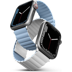 Uniq Revix Reversible Λουράκι Σιλικόνης White / Blue (Apple Watch 42 / 44 / 45mm)