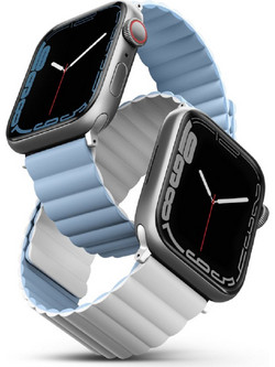 Uniq Revix Reversible Λουράκι Σιλικόνης White / Blue (Apple Watch 42 / 44 / 45mm)