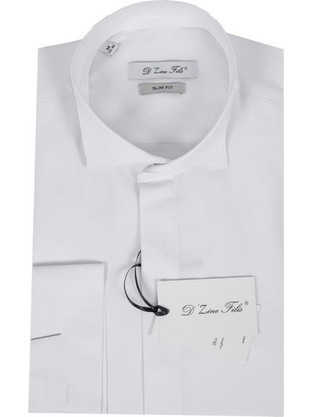 Dezign Ανδρικό Πουκάμισο Μακρυμάνικο D-22100 White