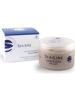 Sea Line Mineral Black Mud & Body Wrap Κρεμώδης Μαύρη Μάσκα Προσώπου για Καθαρισμό & Μαύρα Στίγματα με Άργιλο 225ml