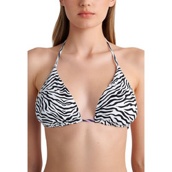 Sugarfree Bikini Top Τριγωνάκι Animal Print Μαύρο Λευκό 24801370-999