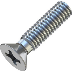 Μηχανόβιδες Φρεζάτες Σταυρού M4x16mm Γαλβανιζέ DIN 965 (Τιμή ανά Τεμάχιο)