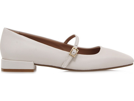 MADE 94 MARY JANE T146J0571H96 - OFF WHITE ΔΕΡΜΑ DARIA 57-BURRO NAPPA