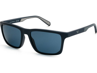Emporio Armani EA4219 576380 Ανδρικά Γυαλιά Ηλίου Τετράγωνα Κοκάλινα Μπλε με Μπλε Polarized Φακό