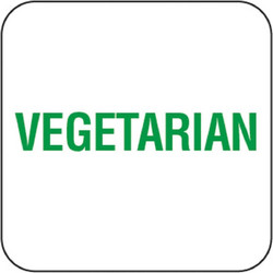 Ετικέτες σε ρολό 1000 τμχ. 2.5x2.5 εκατ. Vegetarian