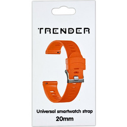 Trender TR-SL20OR Λουράκι Σιλικόνης Orange (Universal 20mm)