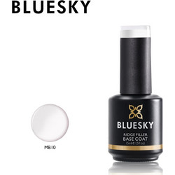 Bluesky Color UV Gel Ridge Filler White MB10 Base Coat Ημιμόνιμο Βερνίκι Νυχιών 15ml