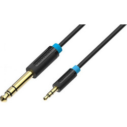 Vention 3.5mm Male to 6.5mm Male Audio Cable 1.5m Black (Babbg) (Venbabbg)
