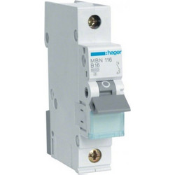 Αυτόματη Ασφάλεια B 6Ka 1x16Α MBN116 Hager MBN116