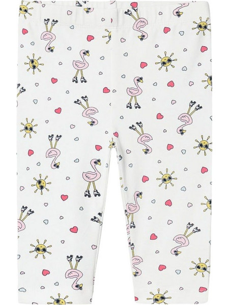 Κάπρι Name It Nmfvivian Aop 13228154-Bright White-Flamingo Κορίτσι