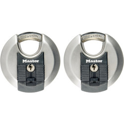 Master Lock Padlock 2-Disc Stainless Steel (70mm) M40E
