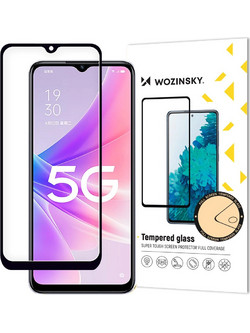 Wozinsky Full Glue Tempered Glass Oppo A77 4G / A57 4G / A57s / A57e full screen with frame Μαύρο (case friendly)