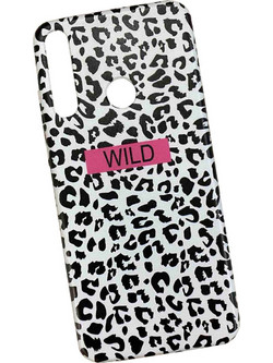 Θήκη TPU Back Cover Wild Black n White για Huawei Y6P, λευκή με μαύρο