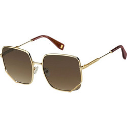 Marc Jacobs MARC1008/S 01Q/HA Γυναικεία Γυαλιά Ηλίου Τετράγωνα Μεταλλικά Χρυσά με Καφέ Degradee Φακό
