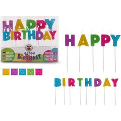 Κεριά Trend Happy Birthday Fun Mini Πακέτο 13 τεμ