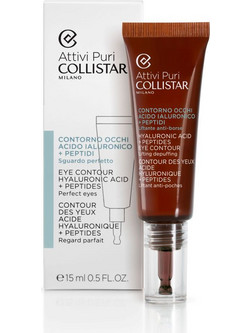 Collistar Attivi Puri Hyaluronic Acid & Peptides Eye Contour Αντιγηραντικό Ενυδατικό Serum Ματιών με Υαλουρονικό & Πεπτίδια 15ml