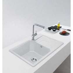 Franke Urban UBG 611-78 XL Polar White Ένθετος Νεροχύτης Γρανίτη Αντιστρεφόμενος 78x50cm