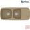 Sanitec Classic 311 Επικαθήμενος Νεροχύτης Γρανίτη Αντιστρεφόμενος Ματ Metallic Cream 120x51cm