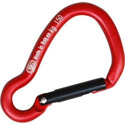 Kong Aluminium Carabiner Harness 8mm Red Red
