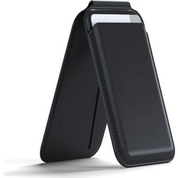 Satechi Vegan-Leather Magnetic Wallet Stand MagSafe Θήκη Καρτών Κινητού Black