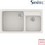 Sanitec Classic 317 Επικαθήμενος Νεροχύτης Γρανίτη Ματ Metallic Ice 90x51cm