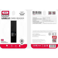 XO DK05A Card Reader USB-A 2.0 για SD / microSD