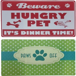 HEALTHY PET PAWS OFF ΣΟΥΠΛΑ ΚΑΤΟΙΚΙΔΙΩΝ 43.5X28CM ΠΡΑΣΙΝΟ/ΚΟΚΚΙΝΟ