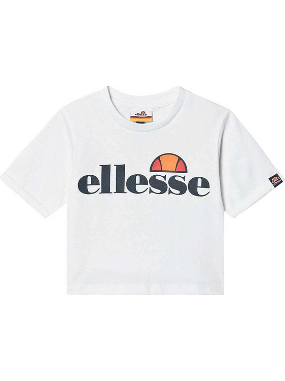 Ellesse Nicky Παιδικό Crop Top Κοντομάνικο Λευκό S4E08596-908