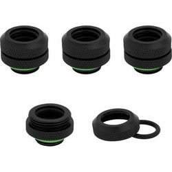 Corsair Hydro X Series XF Hardline 12mm OD Fitting Four Pack Black