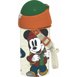Gim Mickey Παιδικό Μπουκάλι Πλαστικό BPA Free με Καλαμάκι Πολύχρωμο 500ml