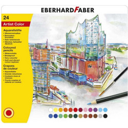 Eberhard Faber Artist Color Aquarella Κασετίνα Ξυλομπογιές Ακουαρέλας Σετ 24τμχ