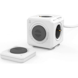 Τηλεχειριζόμενο Πολύπριζο PowerCube Εκτεταμένο DoorBell 10786/DEEXBL 4 Θέσεων Grey Allocacoc