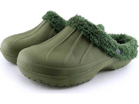 392-0018 Love4shoes Ανδρικά Παντόφλες Χειμερινές ΠΡΑΣΙΝΟ
